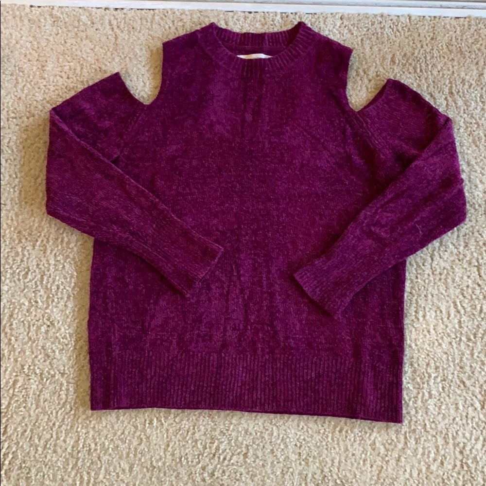 Loft cold shoulder sweater